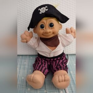 Pirate Troll Doll with Striped Pants